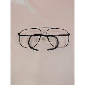 Vintage Marchon Aviator Crossbar Eyeglass Frames Black
